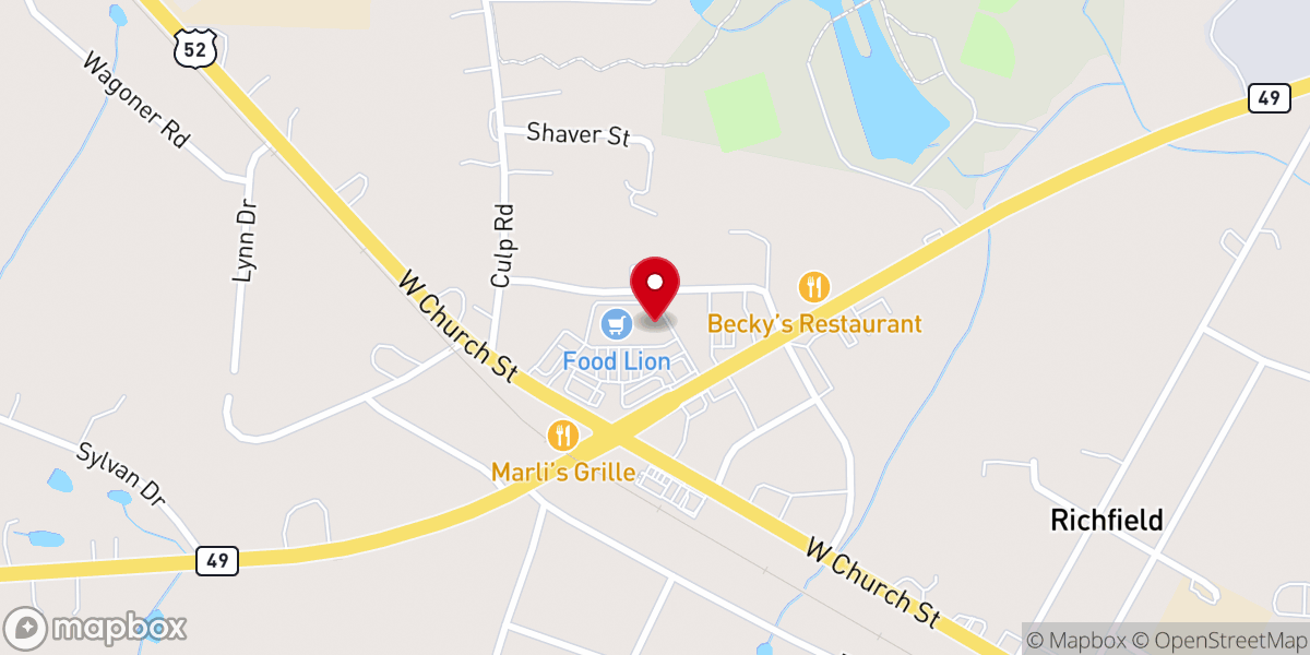Map showing location of UPS Access Point location