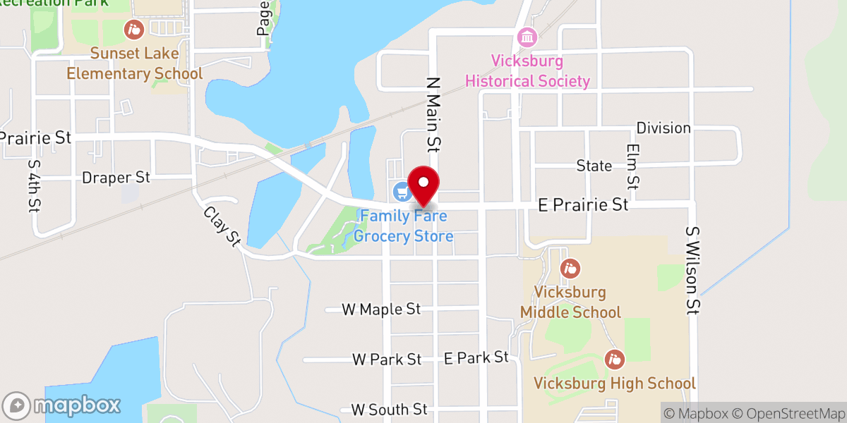 Map showing location of The Bridge Vicksburg - Office