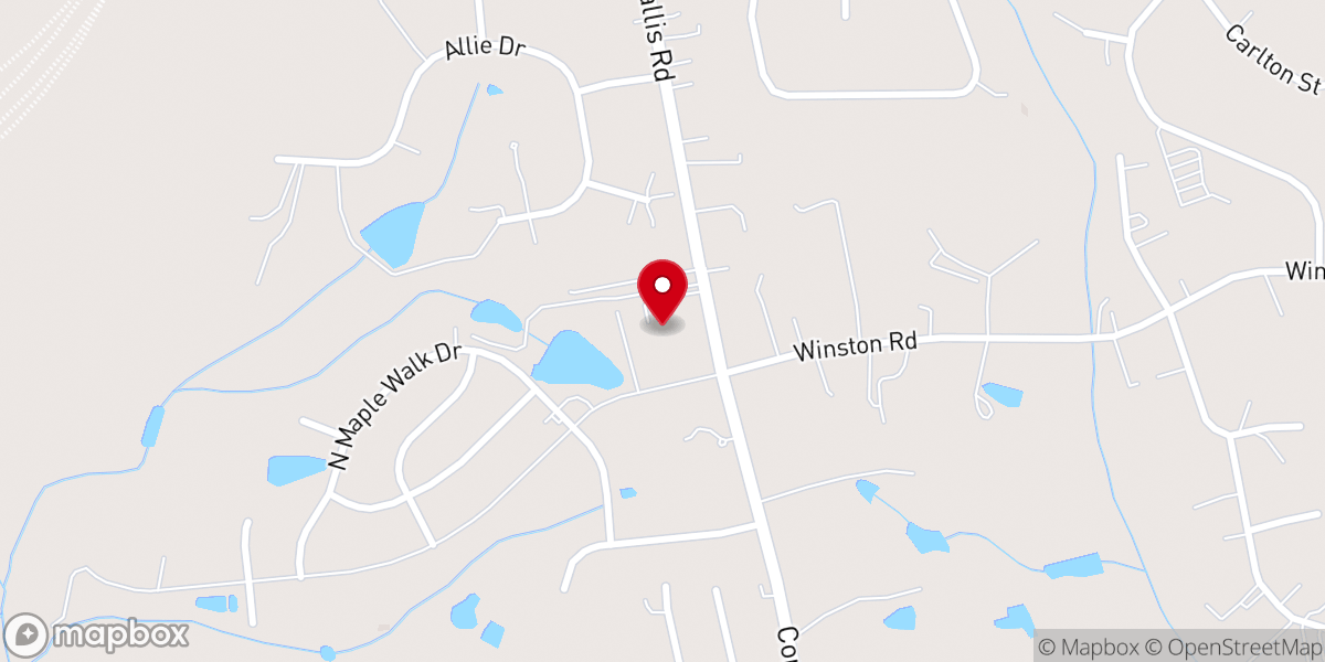 Map showing location of North Carolina United Pentecostal Church