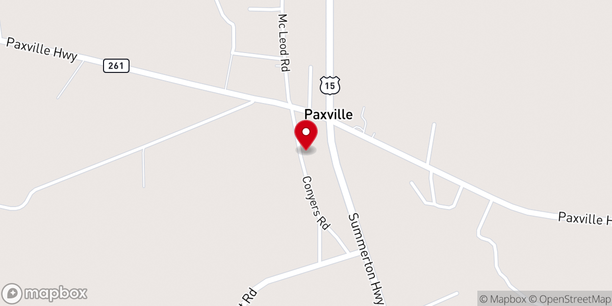 Map showing location of Zion Hill Missionary Baptist Church