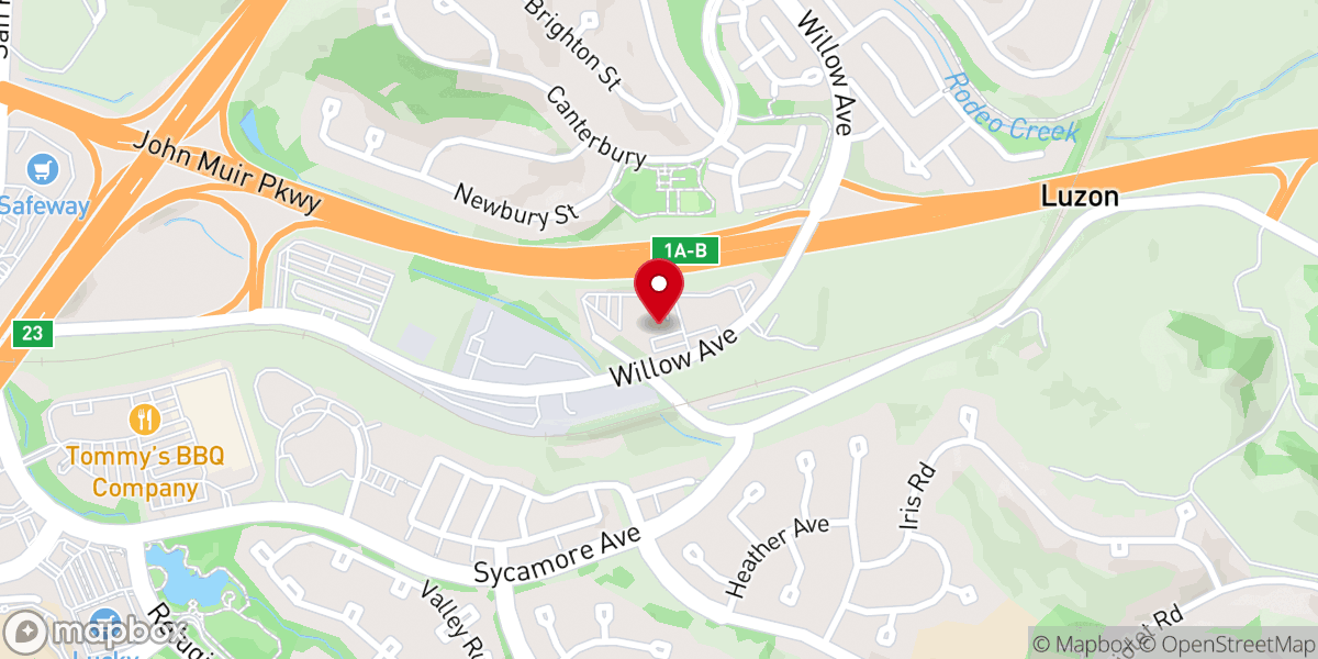 Map showing location of Valley Bible Church