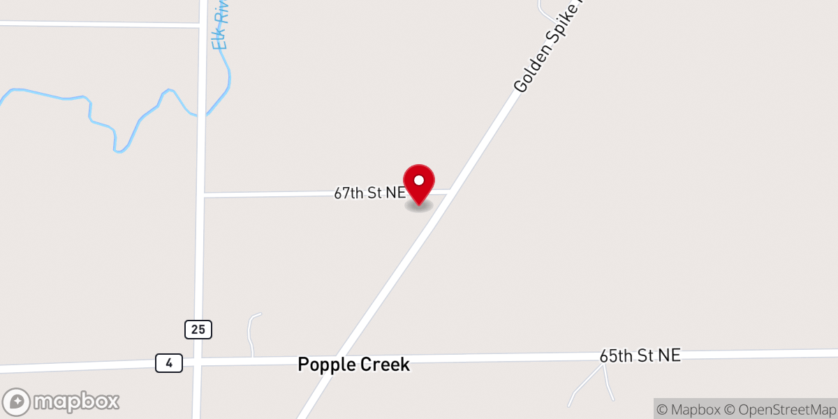 Map showing location of St John's Lutheran Church