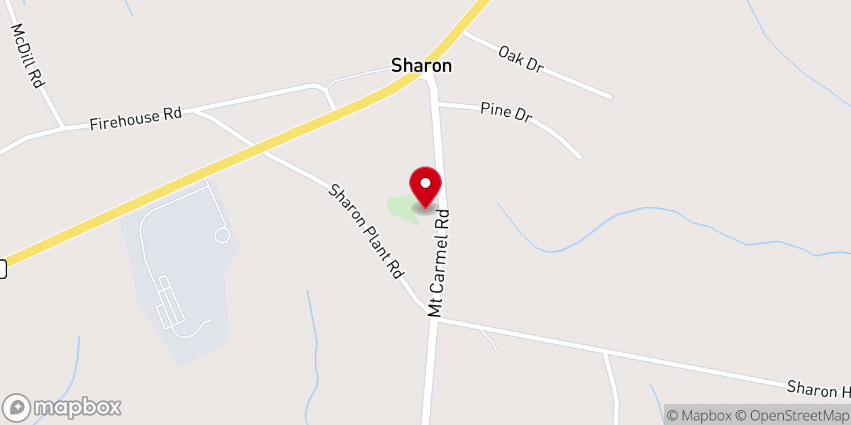 Map showing location of St. Peter A.M.E. Church