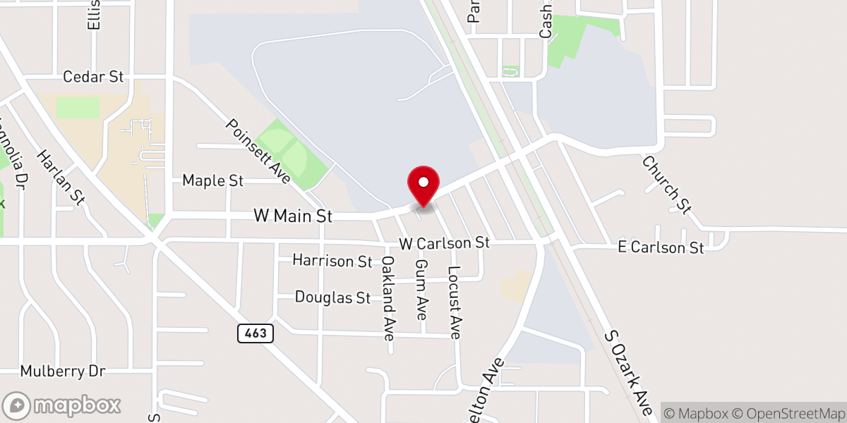 Map showing location of Maple Grove Baptist Church Main St Campus