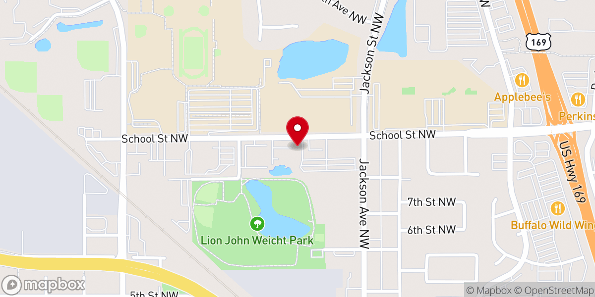 Map showing location of Free Grace Bible College