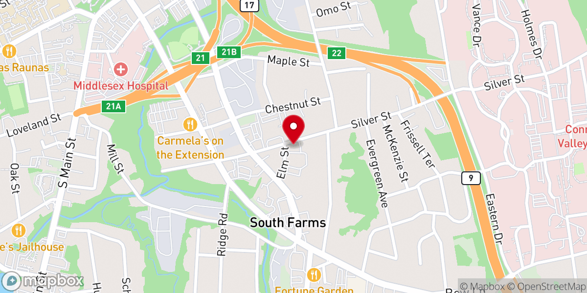 Map showing location of Saint Francis of Assisi Catholic Church