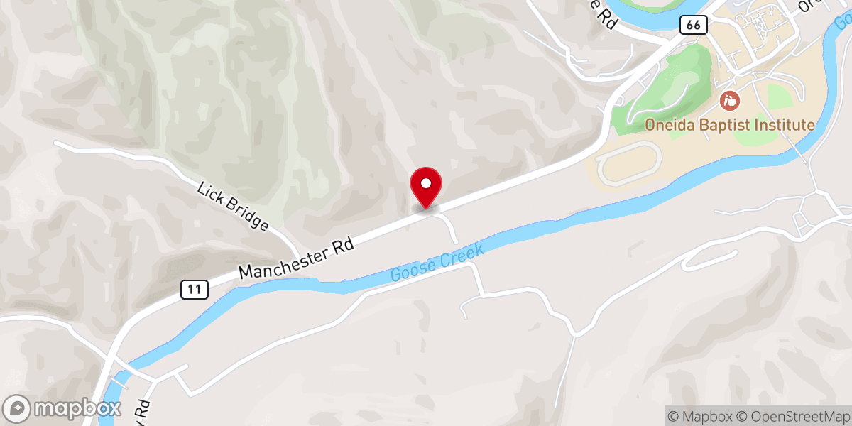Map showing location of Riverside Pentecostal Church
