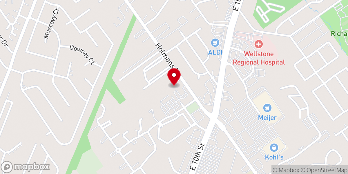 Map showing location of Maranatha Baptist Church