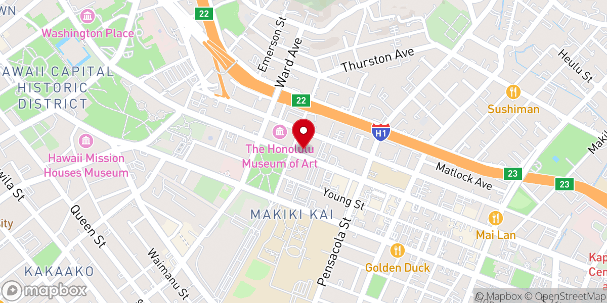 Map showing location of Mataala Ma Tatalo Fellowship