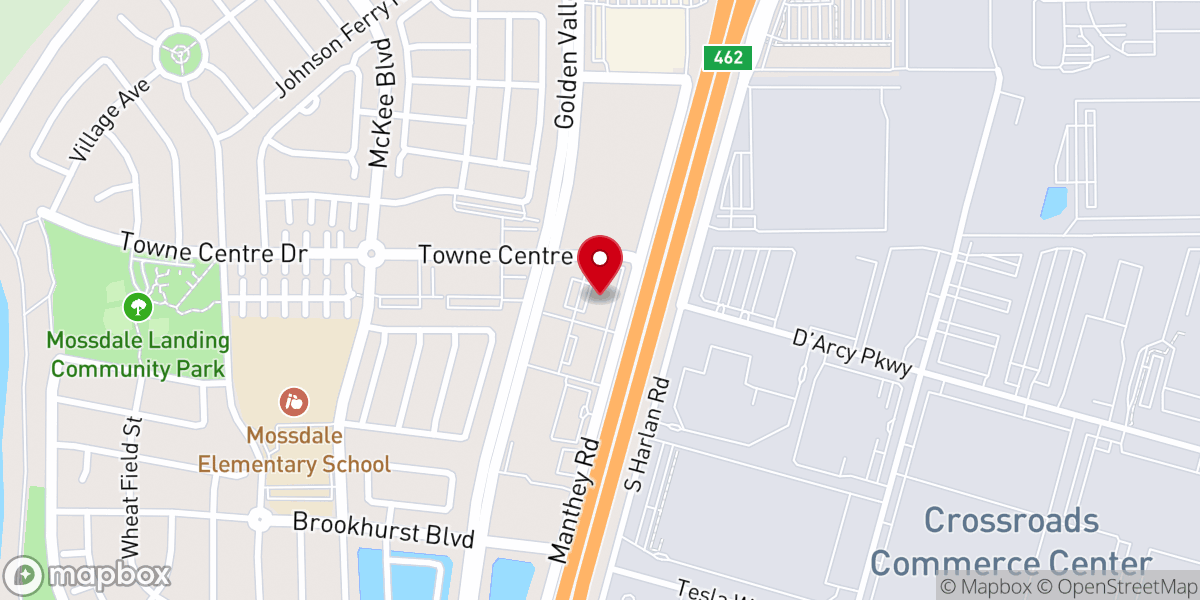 Map showing location of Home Church Lathrop