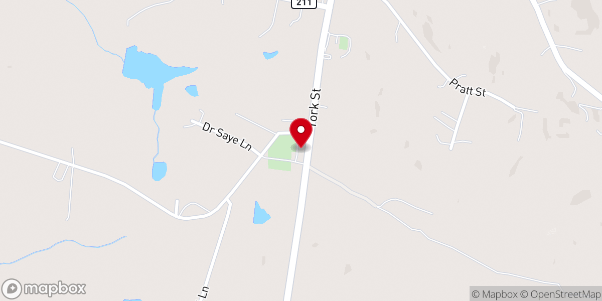 Map showing location of Sharon Associate Reformed Presbyterian Church