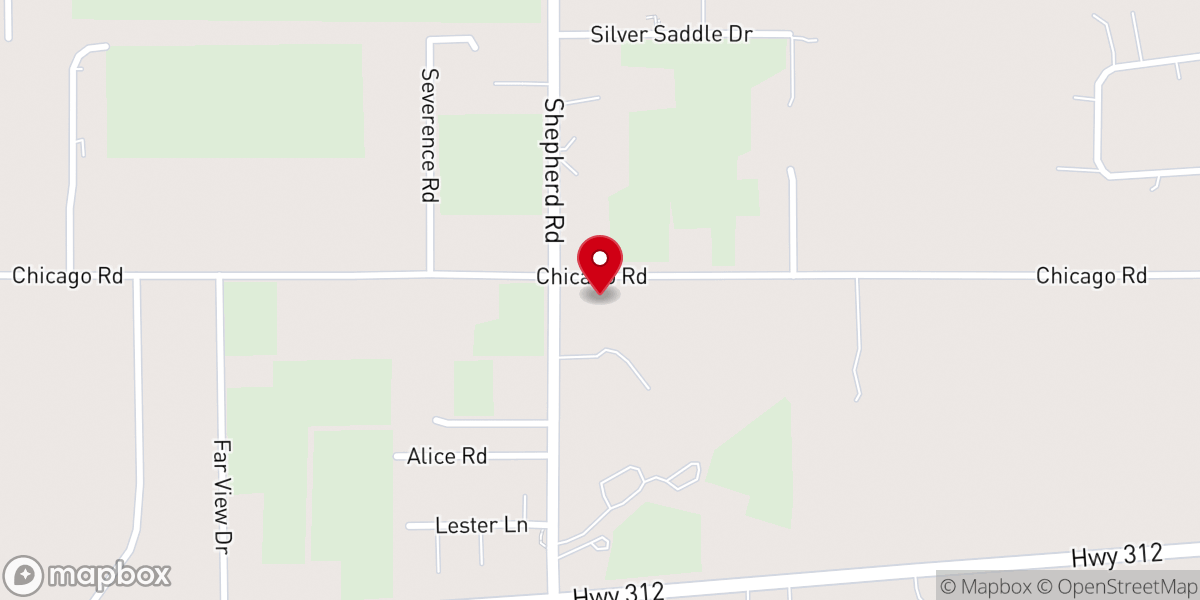 Map showing location of Shepherd Baptist Church