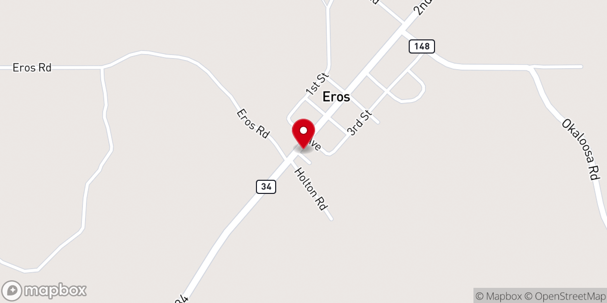 Map showing location of EROS VILLAGE HALL