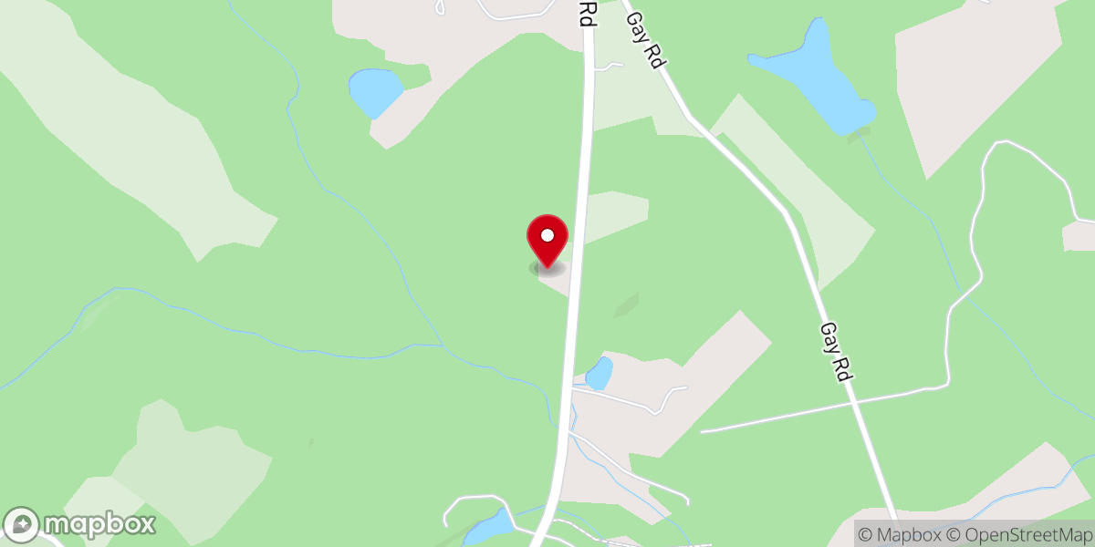 Map showing location of Hopewell Baptist Church