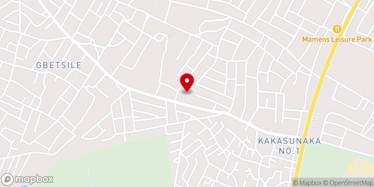Map showing location of New Birth Evangelical Church