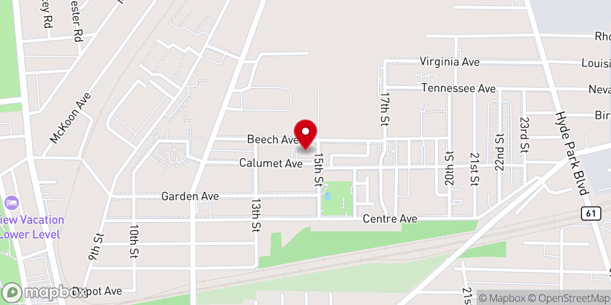 Map showing location of Mount Zion Missionary Baptist Church