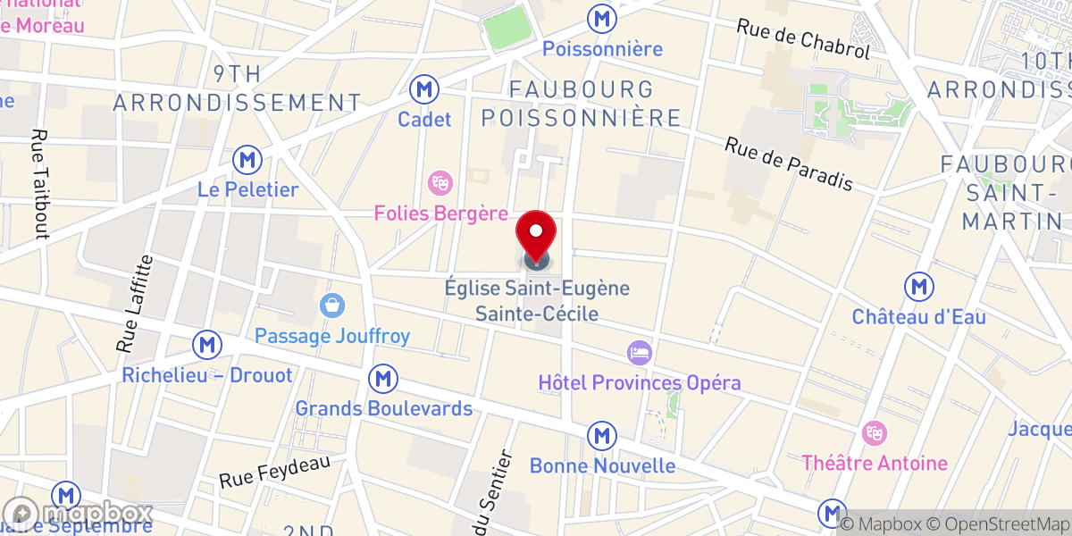 Map showing location of Église Saint-Eugène-Sainte-Cécile