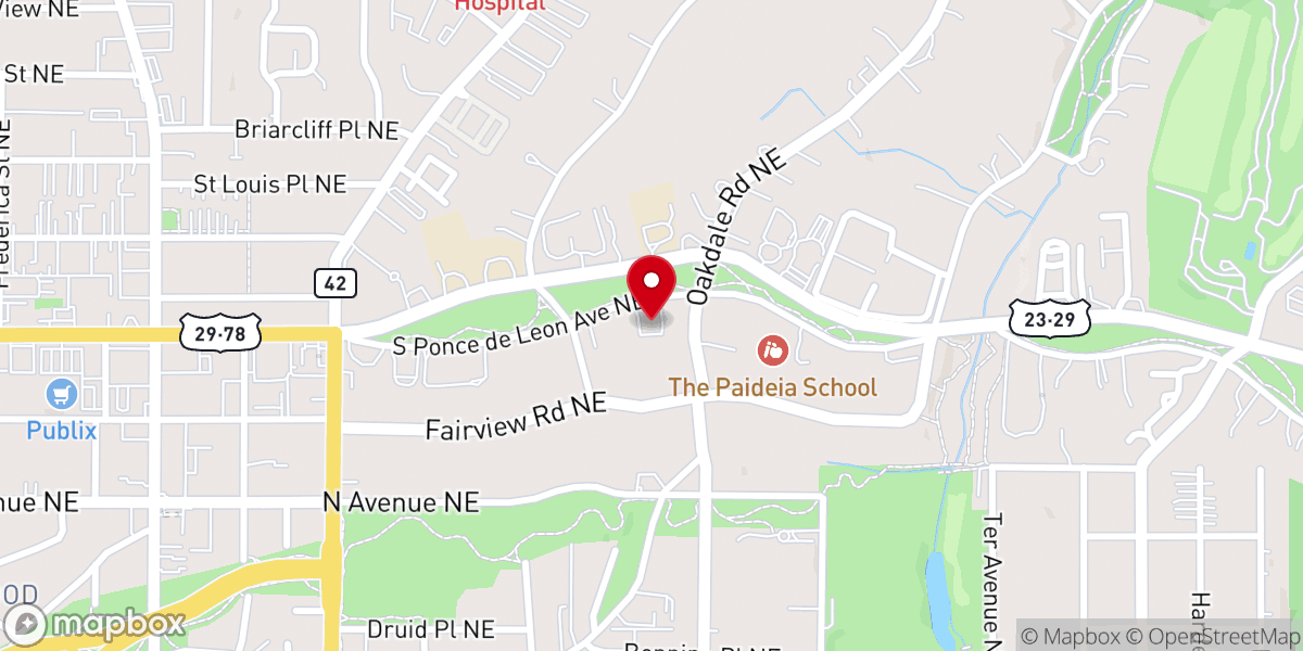 Map showing location of Nancy Creek Primitive Baptist Church