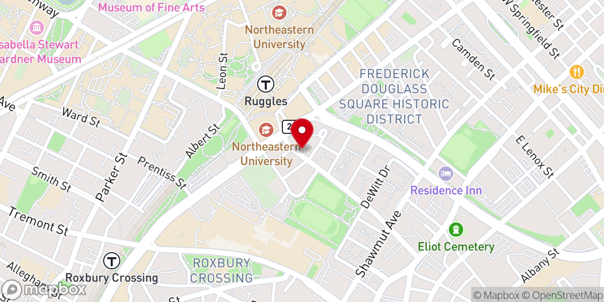 Map showing location of St. Katharine Drexel Parish Center