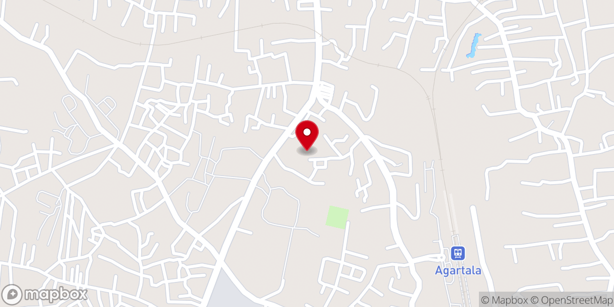 Map showing location of Tripura Baptist Christian Union