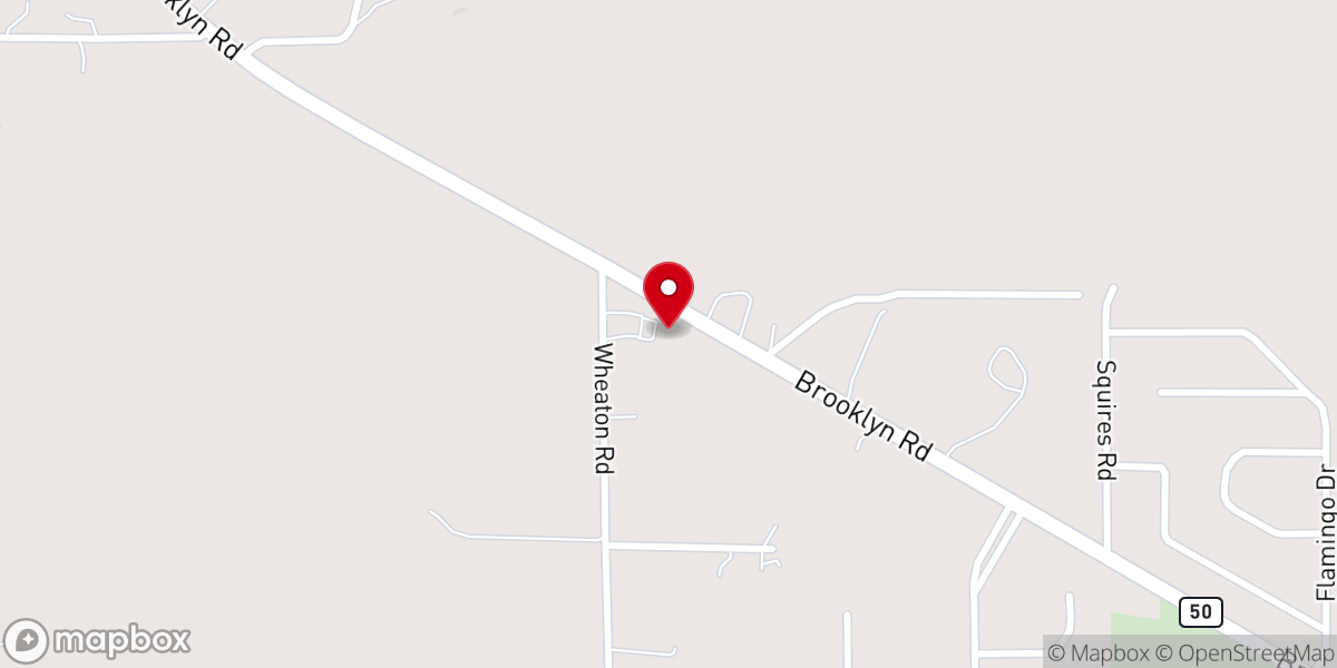 Map showing location of Faith Baptist Chapel