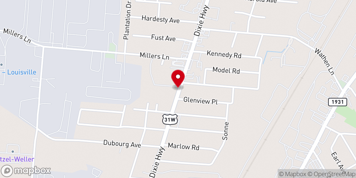 Map showing location of Chapel Park Baptist Church