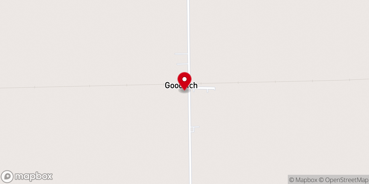 Map showing location of Sacred Heart of Jesus Catholic Church, Goodrich