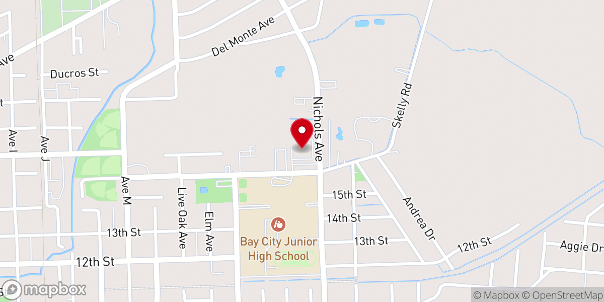 Map showing location of Nichols Street Church of Christ