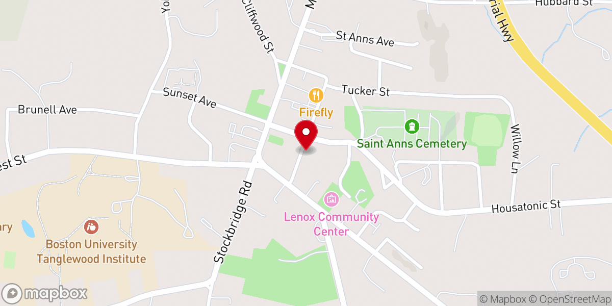 Map showing location of Patisserie Lenox