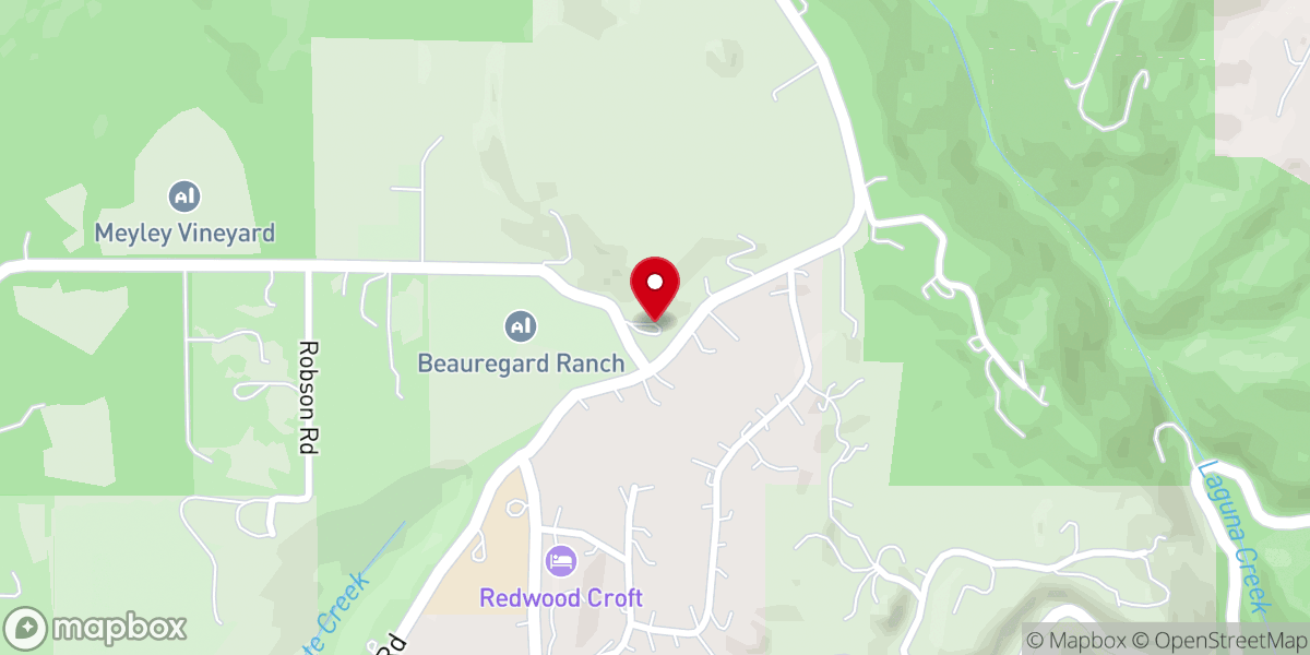 Map showing location of Bonny Doon Presbyterian Church