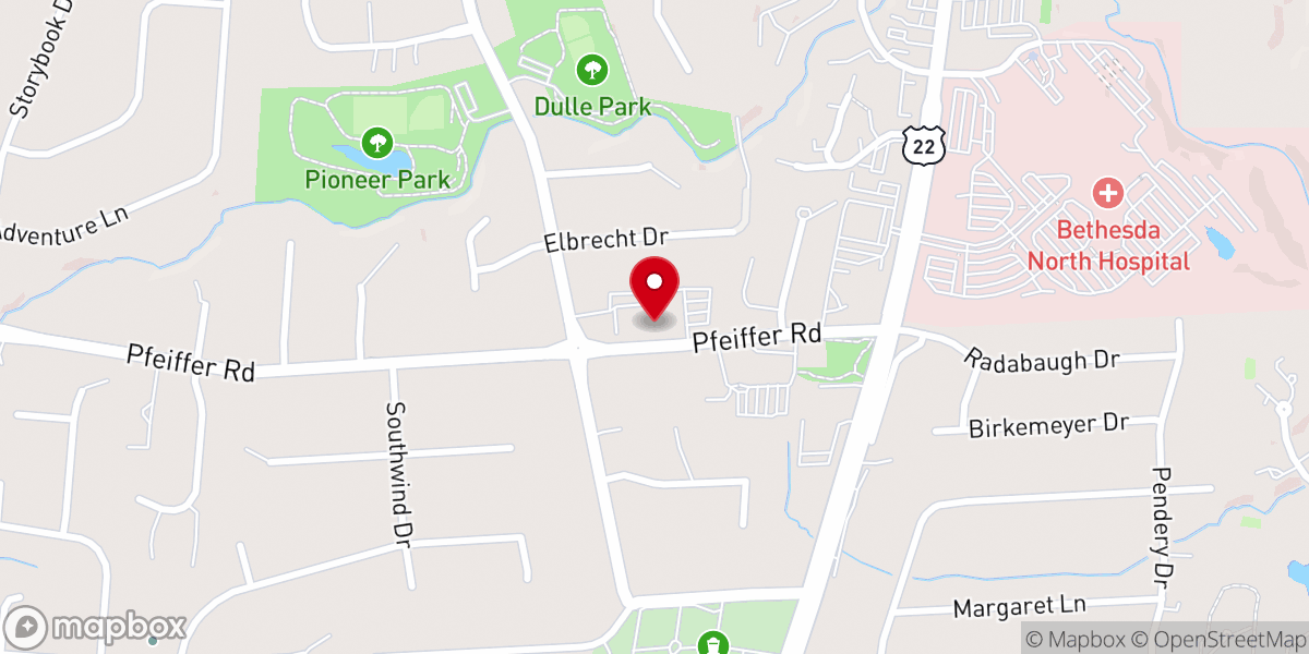 Map showing location of Summit City Church