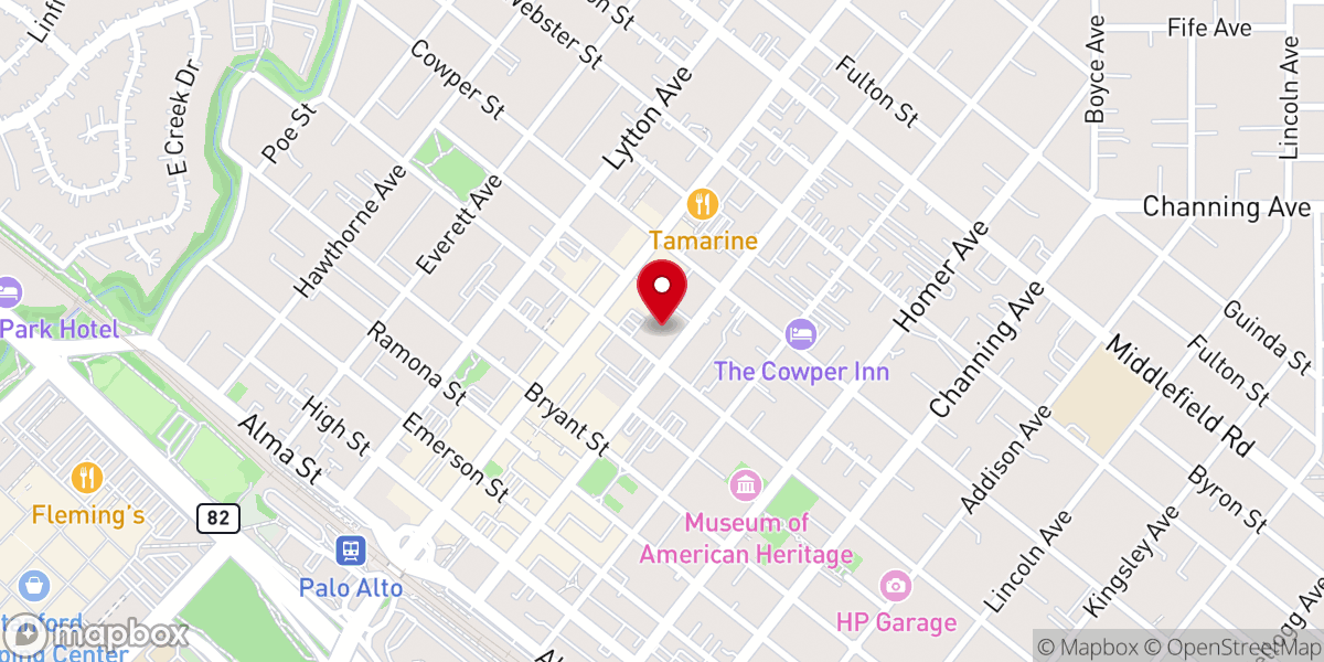 Map showing location of All Saints Episcopal Church