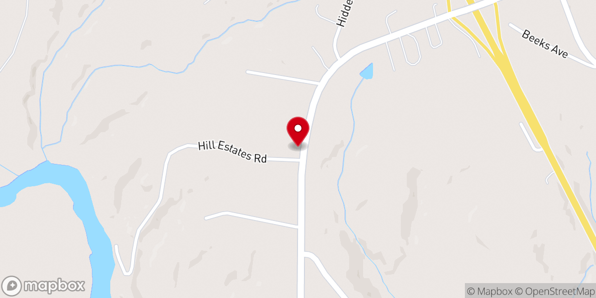 Map showing location of New Mercies Baptist Church