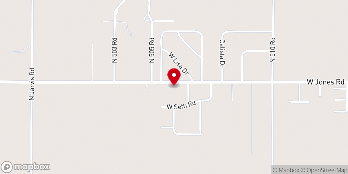 Map showing location of Grandview Church