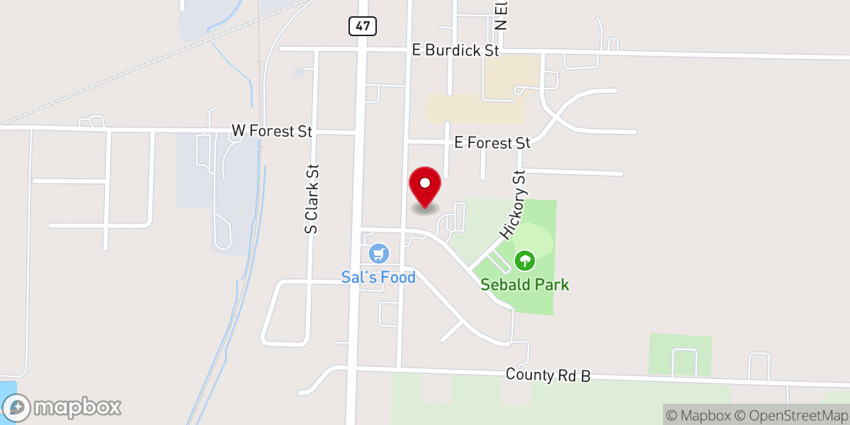 Map showing location of Immanuel Ev. Lutheran Church
