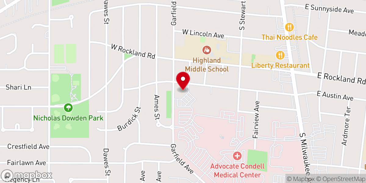 Map showing location of CrossLife Evangelical Free Church