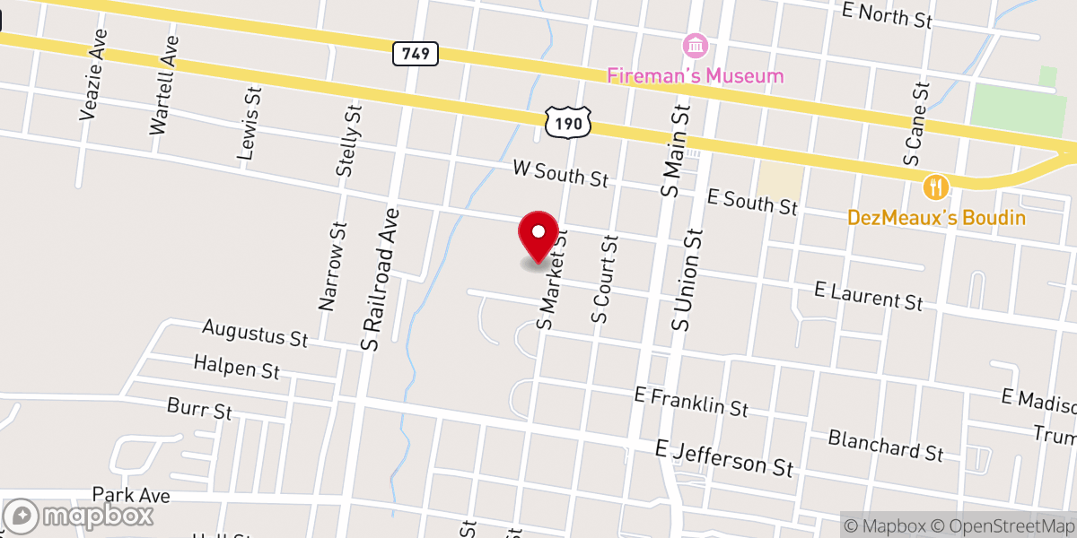 Map showing location of St Mark United Methodist Church