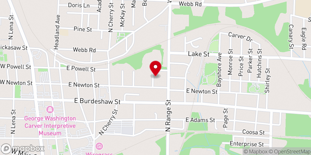 Map showing location of Allen Temple Church of God in Christ