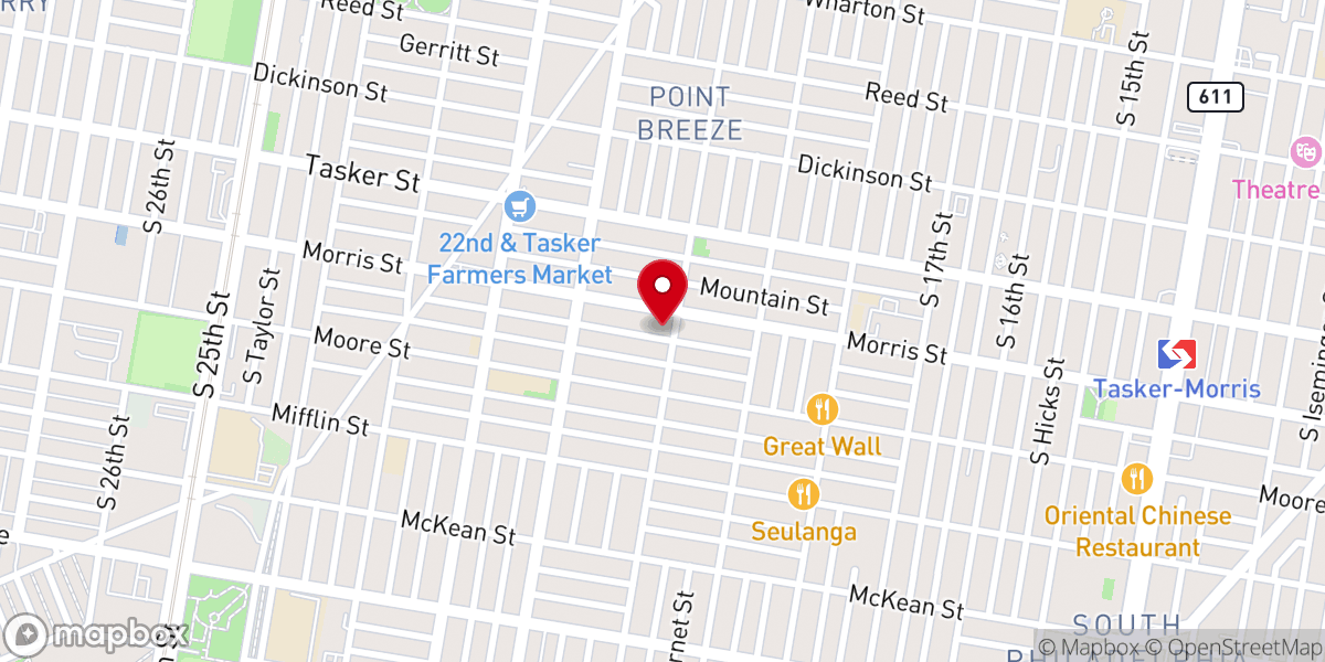 Map showing location of New Birth Progressive Baptist Church