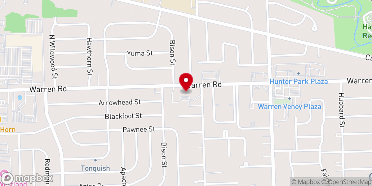 Map showing location of Westland Free Methodist Church