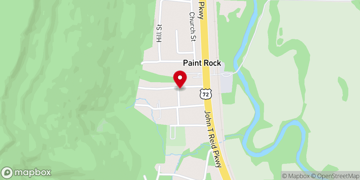 Map showing location of Seventh Day Baptist Church