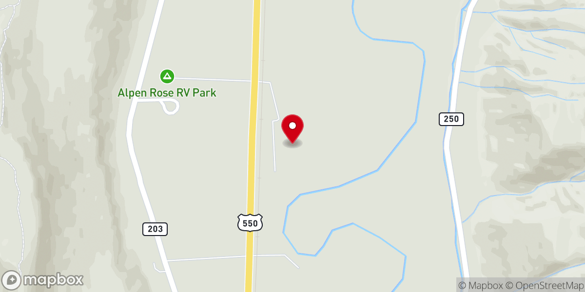 Map showing location of The Animas Valley Church