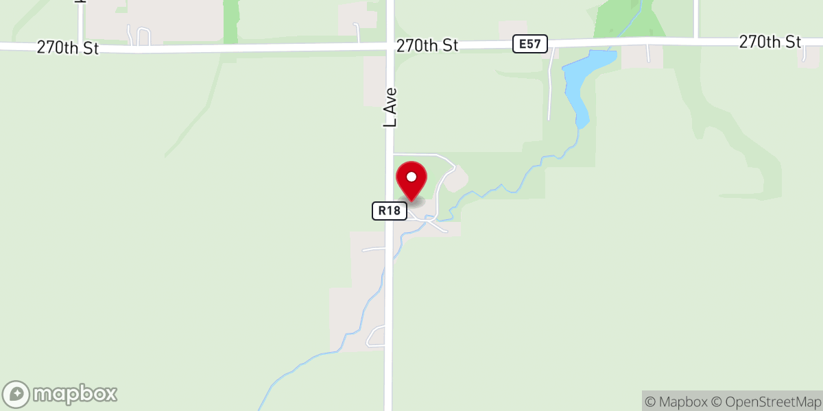 Map showing location of Bethel Church