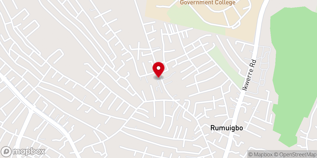 Map showing location of Salvation Ministries Church Berakah