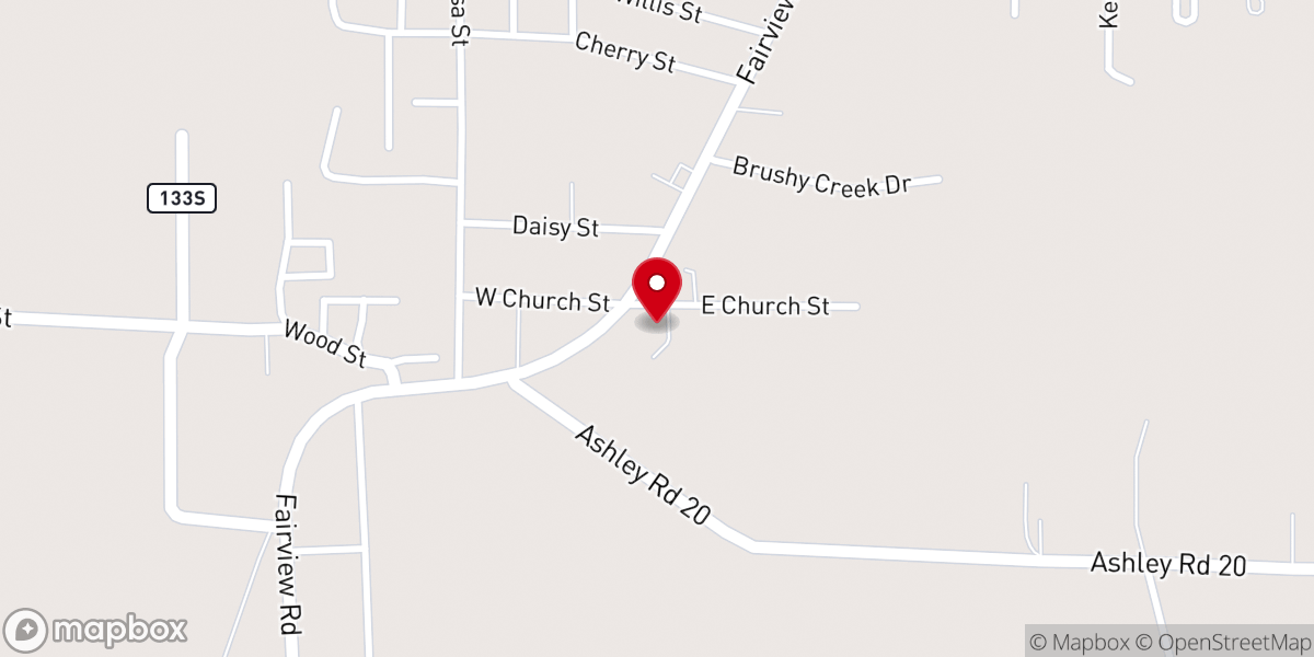 Map showing location of Temple of Deliverance
