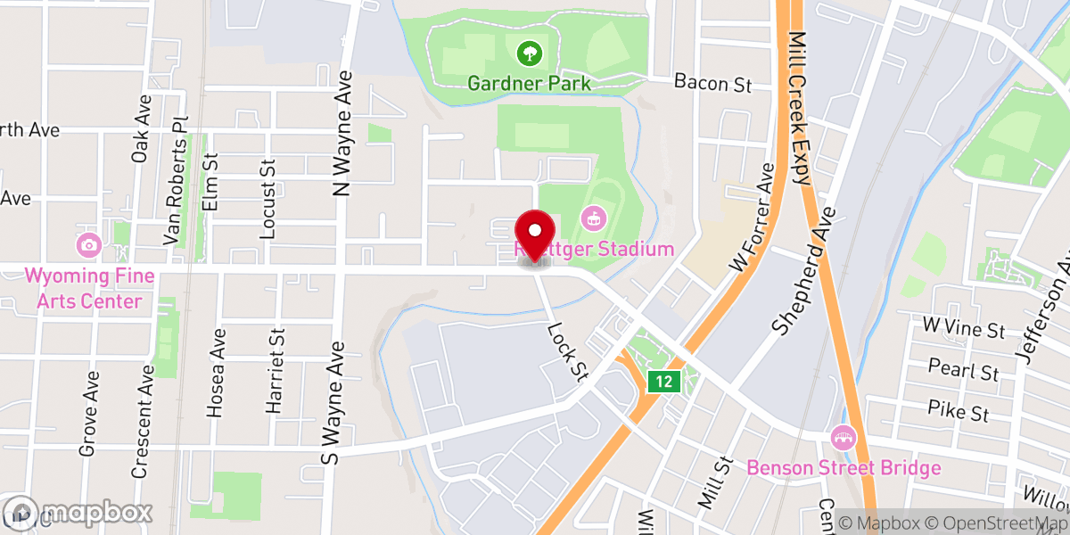 Map showing location of Berean Bible Assemlby