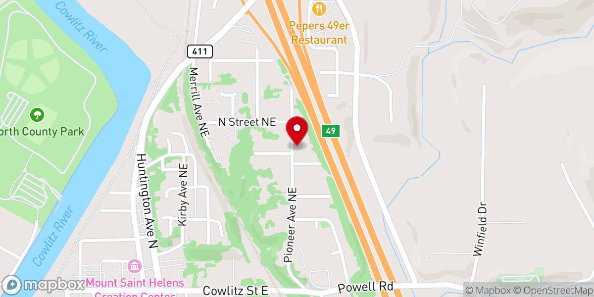 Map showing location of Castle Rock Nazarene