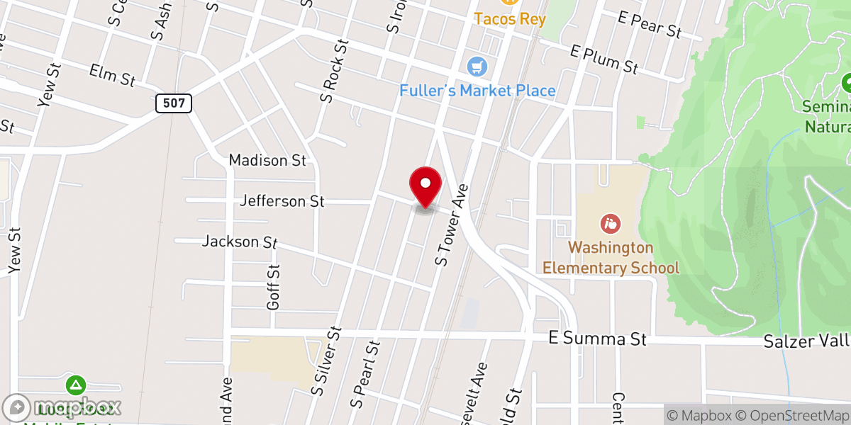 Map showing location of Unity of Centralia