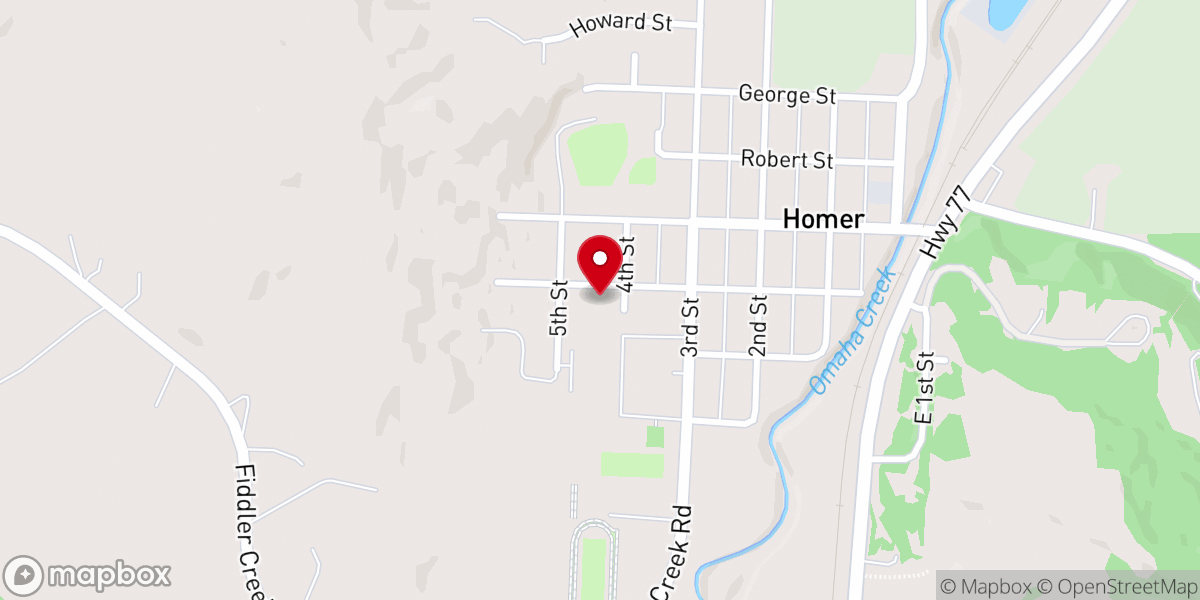 Map showing location of Saint Pauls Lutheran Church