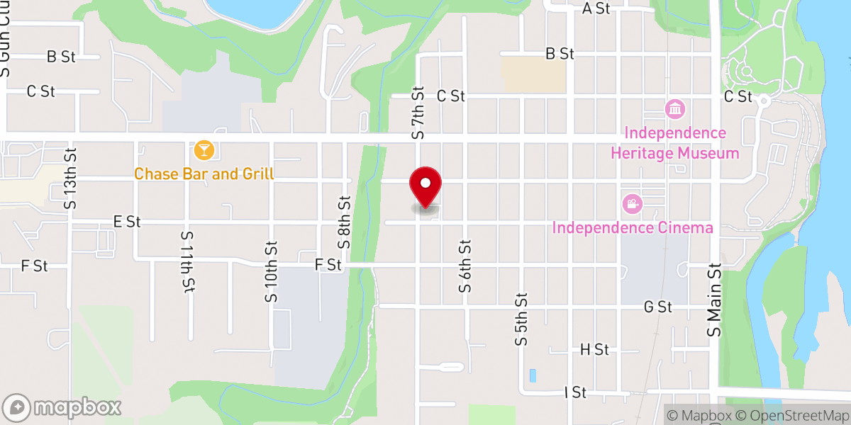 Map showing location of Church of Jesus Christ